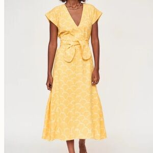 Mirth Caftans X MG Styles Oaxaca dress, yellow size small